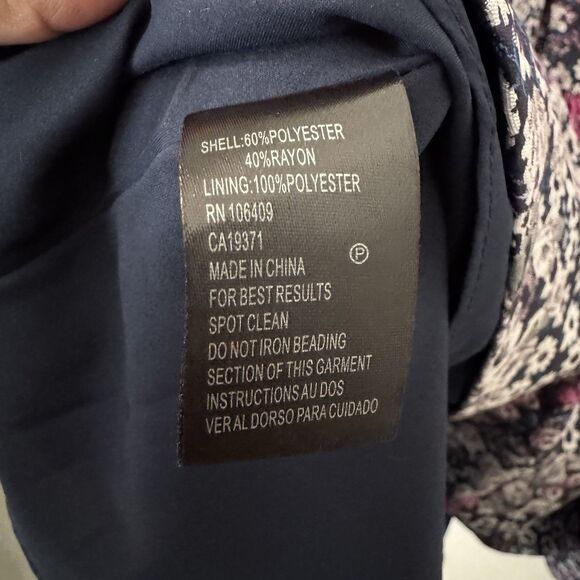 Tahari Floral Sleeveless Fit & Flare Dress Womens Size 10 Cocktail Party Wedding - Picture 4 of 7